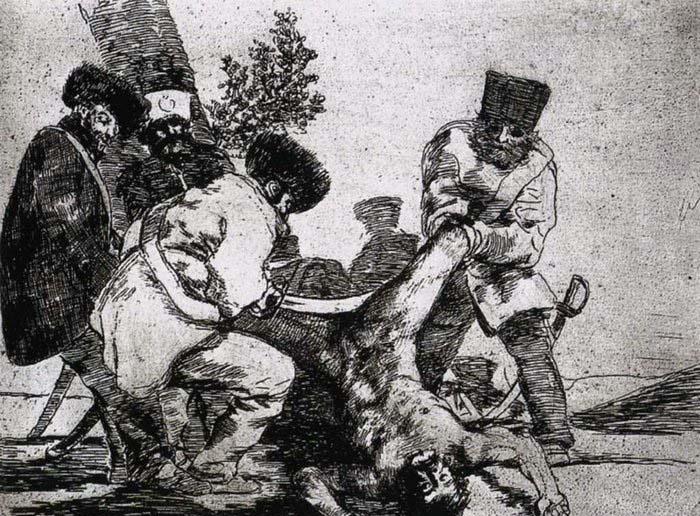 Francisco de goya y Lucientes What more can one do oil painting image